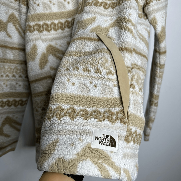 The NORTH FACE Campshire Printed Pullover Hoodie 2.0 Gardenia Fair Isle XS - Picture 3 of 9